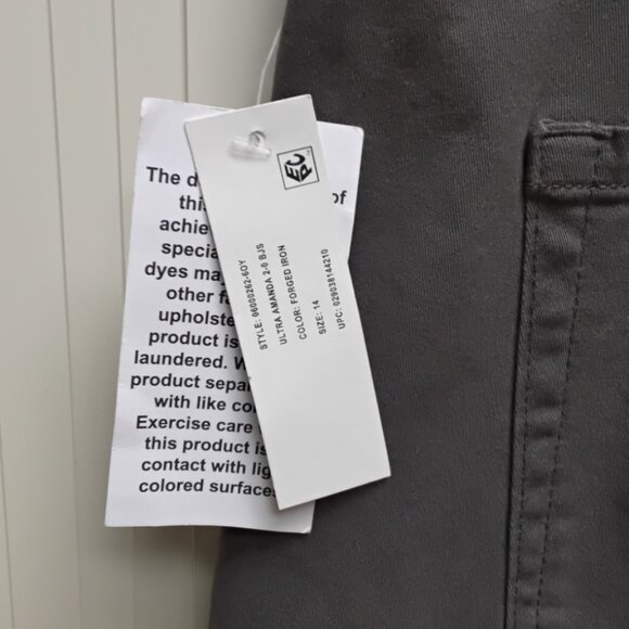 Gloria Vanderbilt 14Reg Slim Leg Gray Jeans - Picture 3 of 4